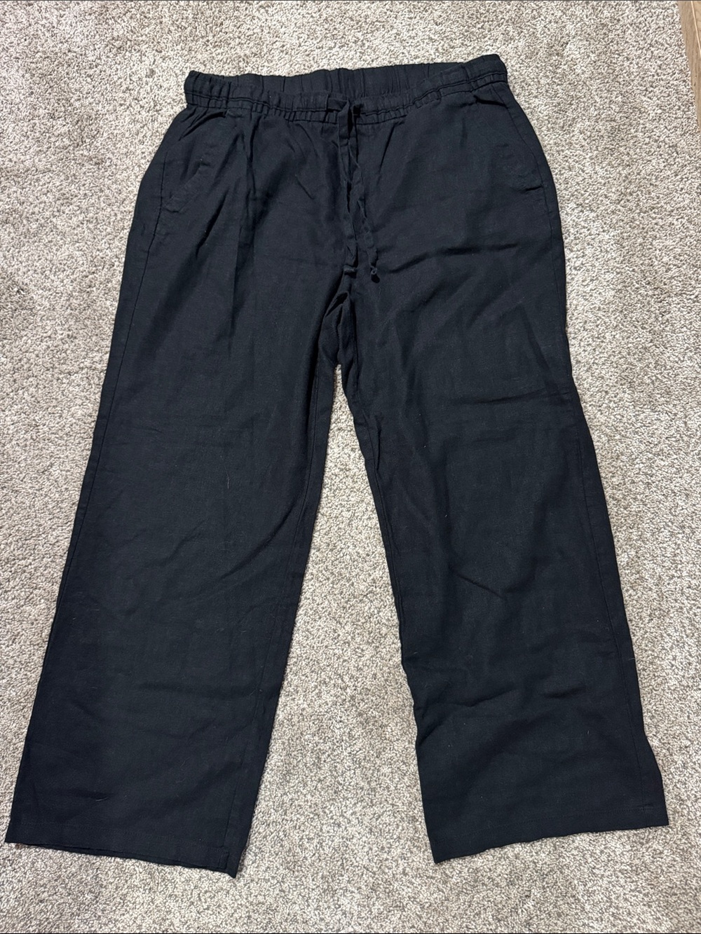 Old Navy Black Drawstring Casual Chinos